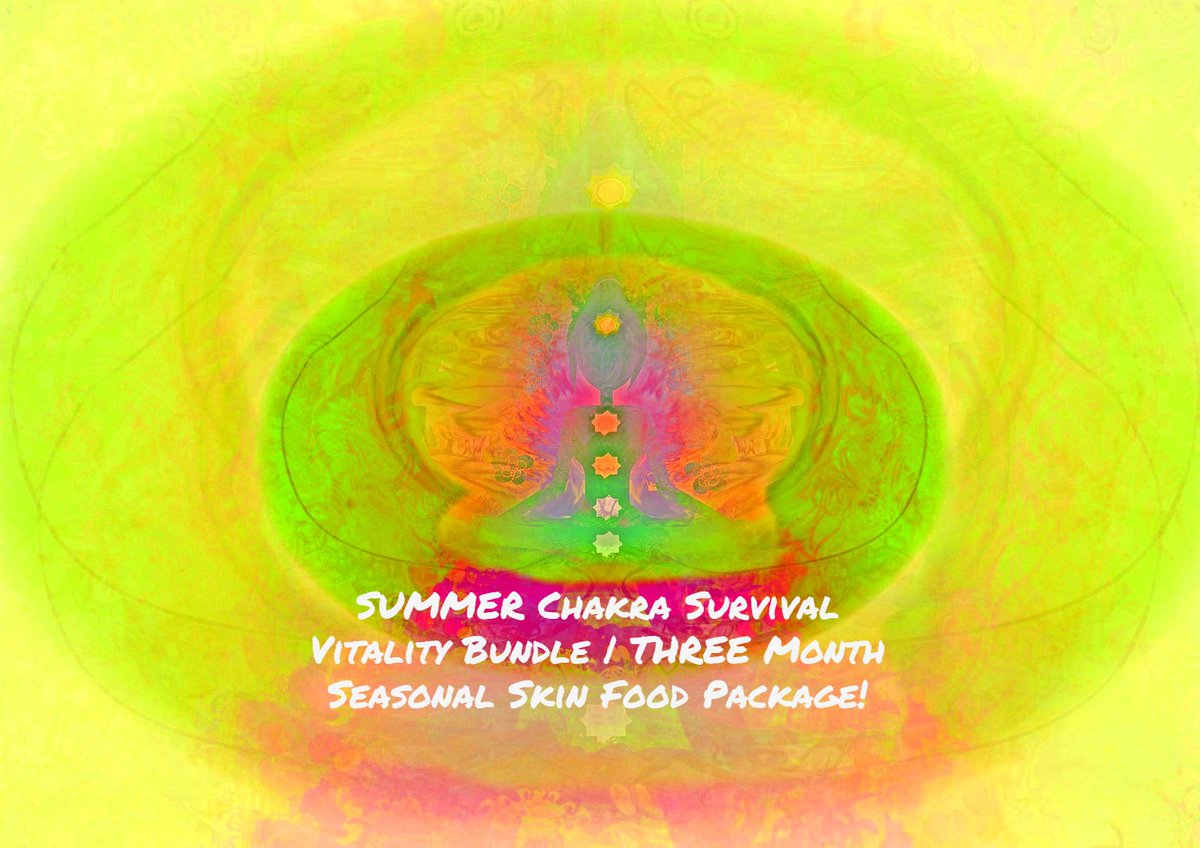 Summer Chakra Survival Vitality Bundle | THREE Month Seasonal Skin Food Package! tuppu.net/dfaaec8c #crueltyfree #RawPassionUk #BodyMindSpirit