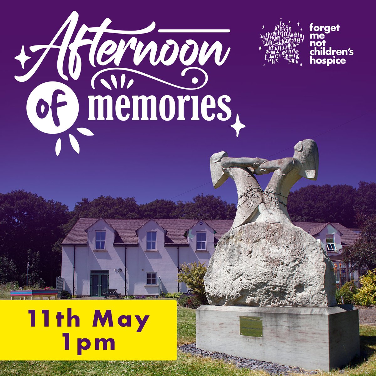 On 11th May from 1pm at Russell House, we will be welcoming bereaved families who are or have been supported by Forget Me Not to our annual Afternoon of Memories. To let us know you’ll be attending, please visit eventbrite.co.uk/e/forget-me-no…