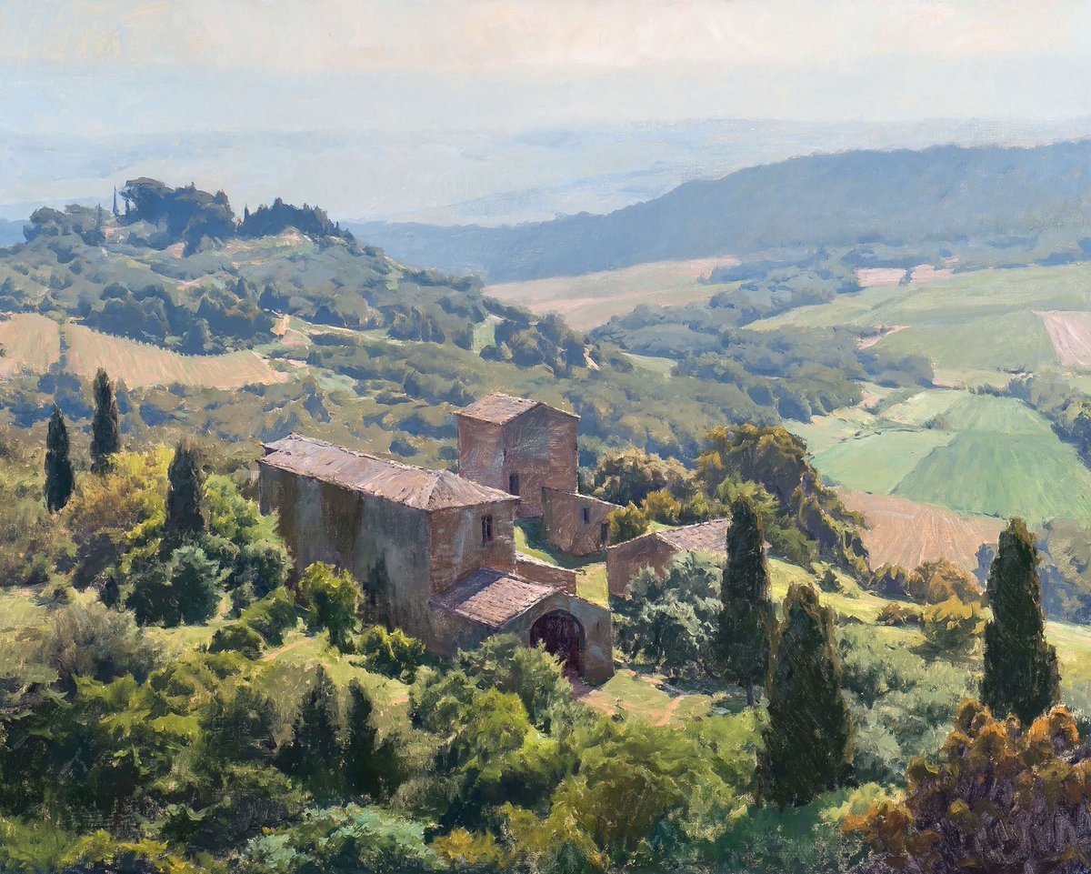 Res: Joseph Paquet (b.1962) / Tuscan Light, Oil on canvas, 40'x50'