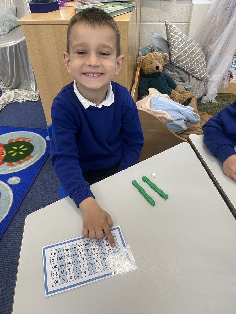 We have been partitioning numbers in maths and using different resources to show how each number is made. We are mathematicians!