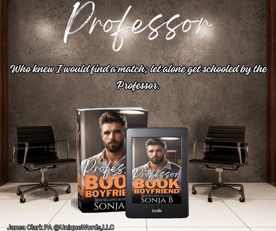 ‼️PRE-ORDER  ALERT ‼️

Professor: Book Boyfriend Dating Agency by Sonja B 
⬇️⬇️
amazon.com/gp/aw/d/B0CZJH…

#alphamaleromance #bookboyfriend #InterracialRomance 

Sonja B - Author 
@UniquelyYours2 LLC