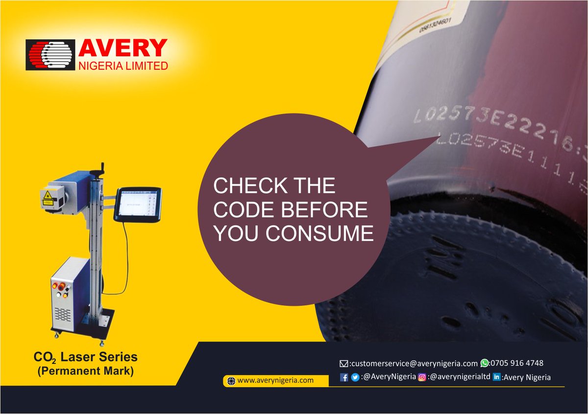 Check the following before you consume #quality #safety
- Expiry date
- Production date
- Packaged date
- Bar codes e.t.c
📞 07059164748
✉️customerservice@averynigeria.com
#manufacturing  #production #printing #packagingsolutions #codingmachine #barcodes #coding #trending #oil