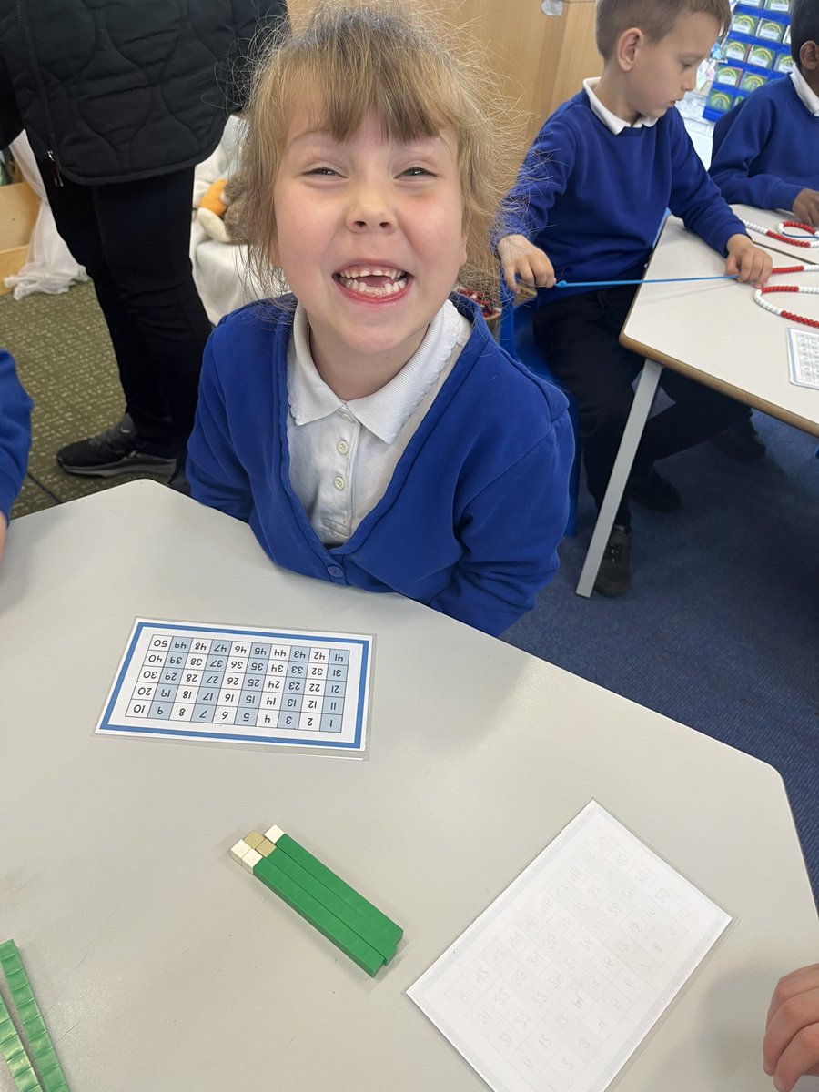 We have been partitioning numbers in maths and using different resources to show how each number is made. We are mathematicians!