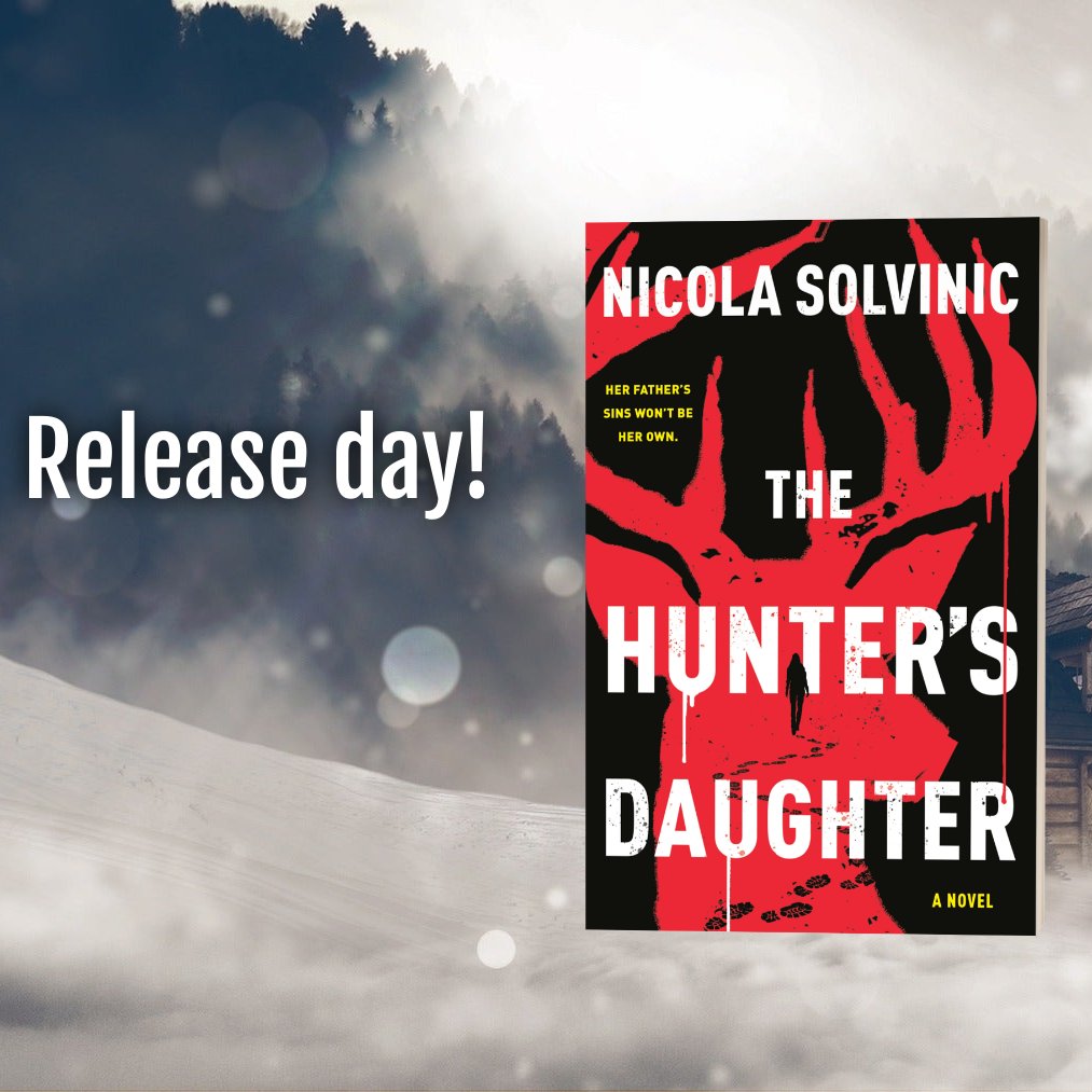 Today’s the release day for THE HUNTER'S DAUGHTER from @berkleypub, my dark fairy tale about a serial killer's daughter! I'm so thrilled to share it with you & hope you enjoy it! Available NOW: bit.ly/3YDcQHB

#nicolasolvinic #mysteryauthor #crimeauthor  #newrelease