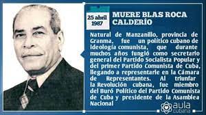 El 25 de abril de 1987. Fallece Blas Roca Calderío, destacado dirigente comunista. #LaHabanaDeTodos #LaHabanaViveEnMí #PorCubaJuntosCreamos