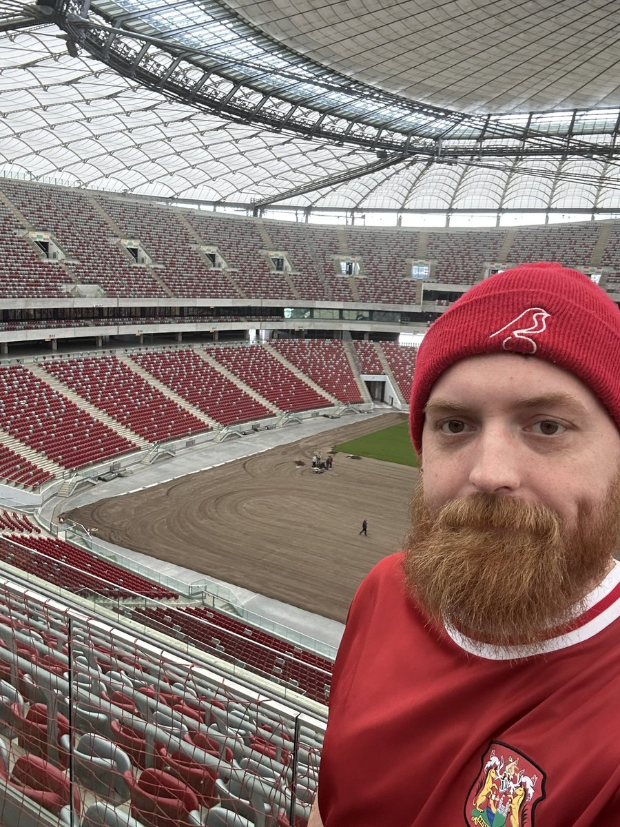 Reppin’ @BristolCity at the Stadion Narodowy