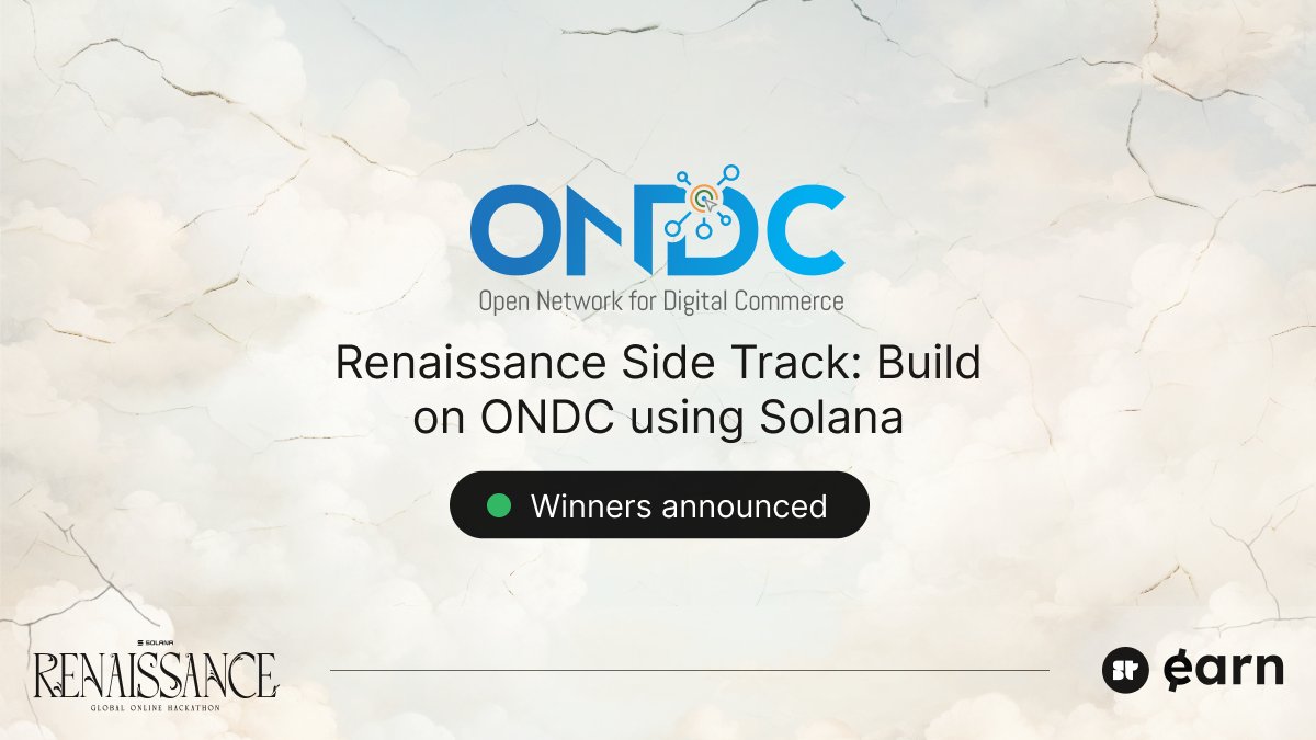 ONDC's side track for Renaissance was probably one of the most high-impact tracks we have ever seen in a hackathon. And so were the submissions. $10,000 on the line — here are the winners: