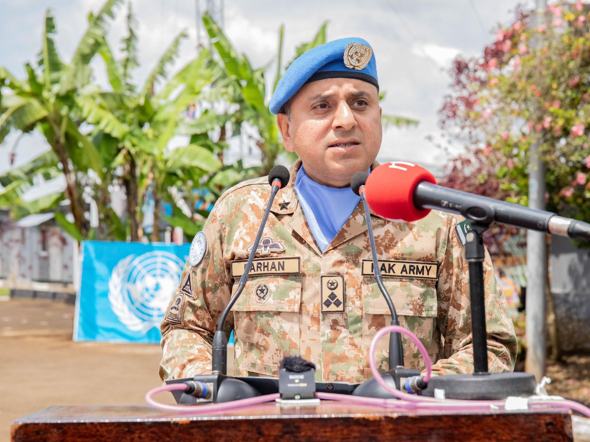 #RDC|#MONUSCO|
Le transfert de la responsabilité de la protection des civils de la #MONUSCO aux forces de l'ordre locales marque une étape cruciale sur la voie de la stabilité du pays », a déclaré le gén. Ahmad Farhan Qureshi, Commandant du contingent pakistanais en fin de…