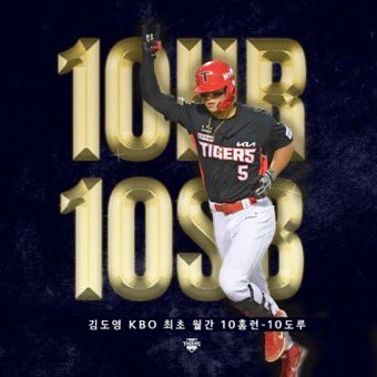 기아의 자랑스러운 타자 김도영의 kbo 최초 월간 10홈런 10도루를 기념하여 #rt 추첨 한 분께 스타벅스 기프티콘 보내드립니다
당발은 다음 승리하는 날!!