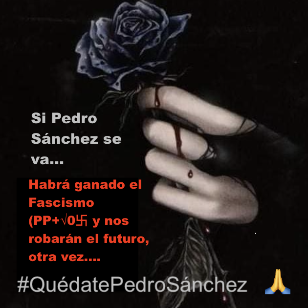 Querido presidente y Begoña, me pongo en vuestra piel, siento una profunda comprensión+dolor sobre lo que os han hecho pasar PP+√0卐 todos estos años y lo hago mío... 💔 Pero tenéis que resistir, os necesitamos fuertes y estamos con vosotros. #Siempre #QuedatePedroSanchez 🙏🤍