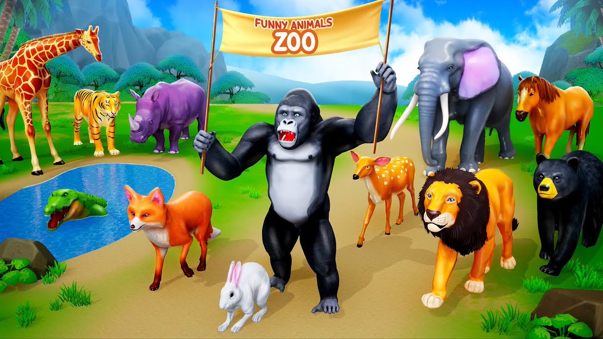 Funny Zoo Animals: Zoo Keeper Gorilla | Lion Elephant Fox Giraffe Hippo Horse Bear Animal Cartoons
youtu.be/S0w9hzqx3Tw?si…
#zoo #zooanimals #funnyanimalstv #forestanimals #wildanimals #farmanimals #funnyanimals