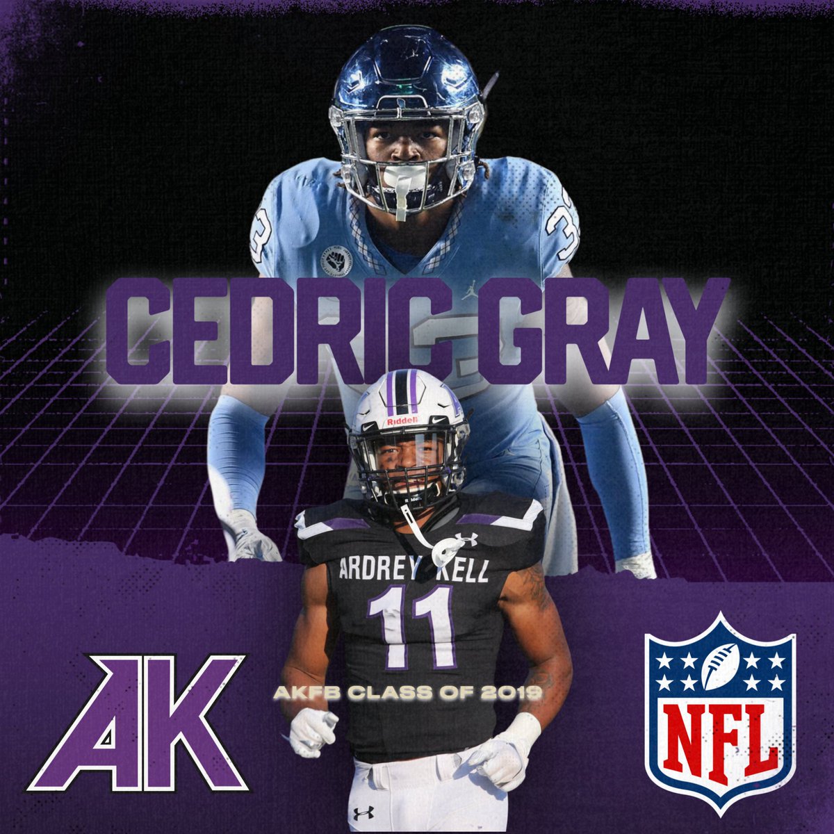 Wishing AKFB great Cedric Gray the best this weekend in the NFL Draft! ⚔️FAMILY⚔️ @cedthr33 @nfldraft