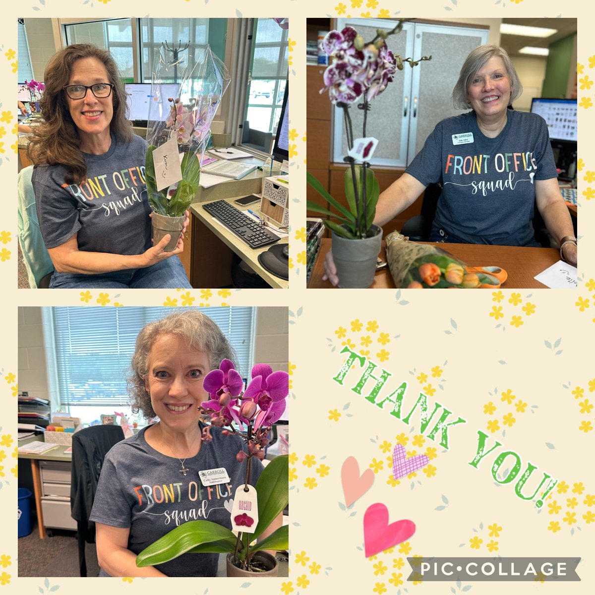Thank you to our administrative professionals. Karen, Jolie, and Cathy work tirelessly to ensure our school runs smoothly! We are so thankful for ALL they do! #AdminProfessionalsDay #InspireExcellence