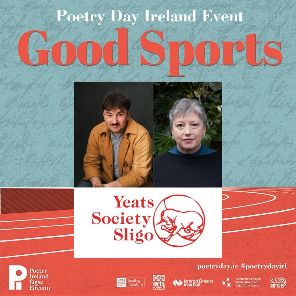 #PoetrydayIRL and Micheál McCann and Vona Groarke will read and be in conversation about poetry and inspiration at @Yeatssocietyirl Sligo 6pm. Vona will be announced as their new Poet-in-Residence. Tickets free - donations welcome. @poetryireland @artscouncil_ie #irishpoetry