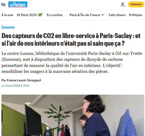 L'univ. Paris-Saclay met en libre service des capteurs de CO2 pour inciter à surveiller la qualité de l'air.

Une bonne initiative considérant que la réglementation actuelle permet toujours de construire des bâtiments générateurs de moisissures. #cap2030

leparisien.fr/essonne-91/des…