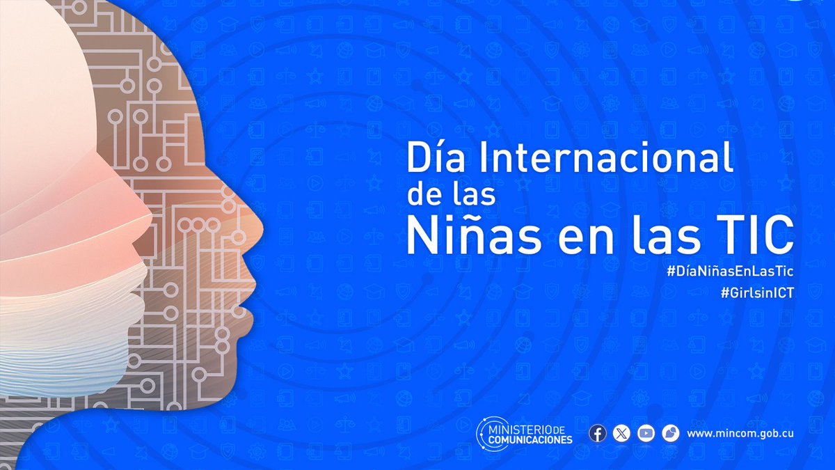 En #Cuba la celebración del Día Internacional de las Niñas en las TIC ha sido una hermosa jornada que concluye hoy, 25 de abril, a las 10am, con la actividad nacional en el Palacio Central de los Joven Club de Computación en La Habana. 

#DíaNiñasEnLasTic #GirlsinICT 🇨🇺