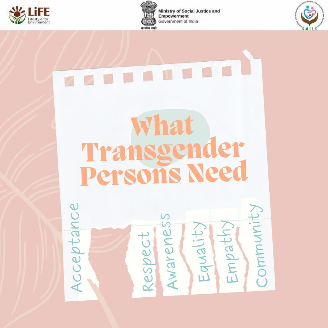 Take what you need : transgender persons edition! #equalrightsforall #Equality #TransRightsAreHumanRights #inclusion @Drvirendrakum13 @MSJEGOI @mygovindia @_saurabhgarg