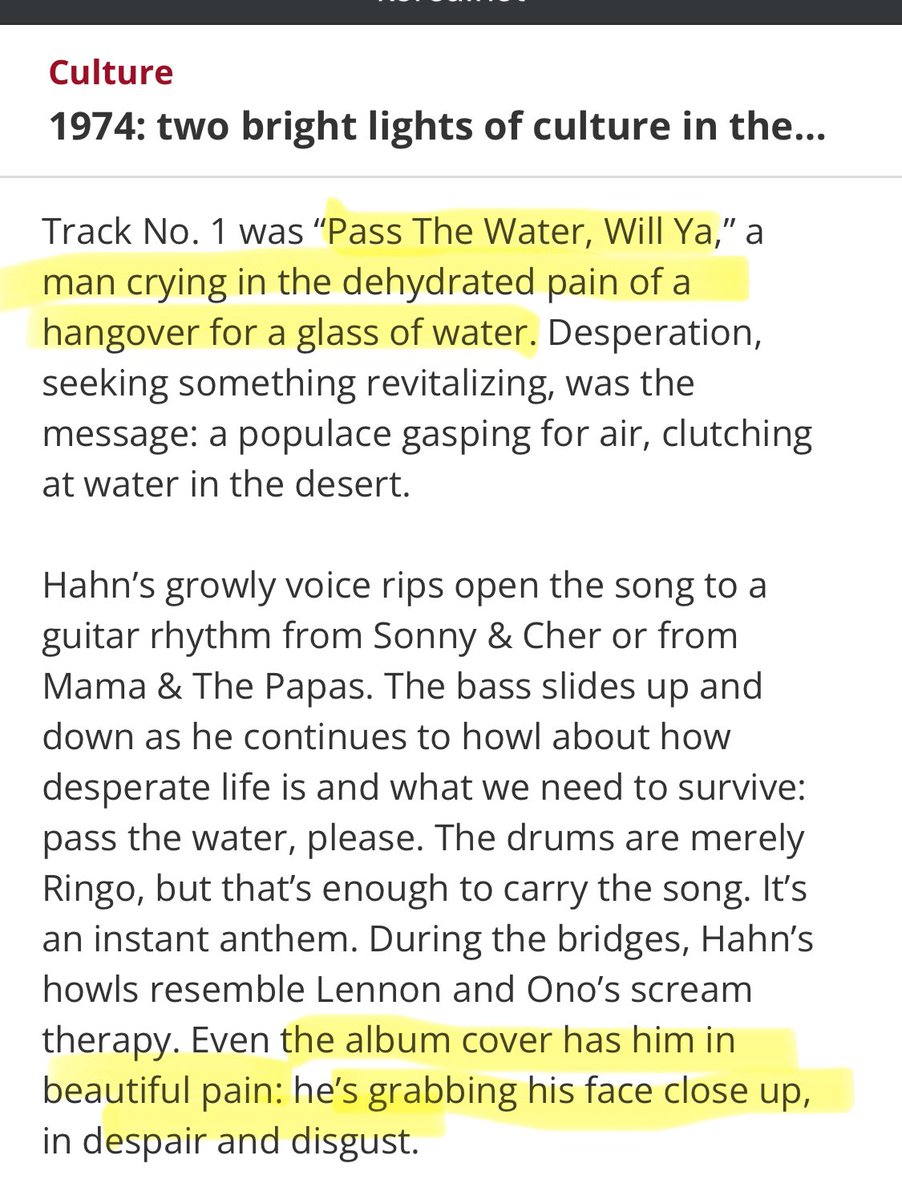 🎶 @BTS_twt Namjoon shared 1974 “물 좀 주소 [Pass Me the Water]” from Han Dae-soo The song is abt “a man crying in the dehydrated pain of a hangover for a glass of water… the album cover… he’s grabbing his face close up, in despair & disgust.” 😅 #BTS #RM #BTSonInstagram