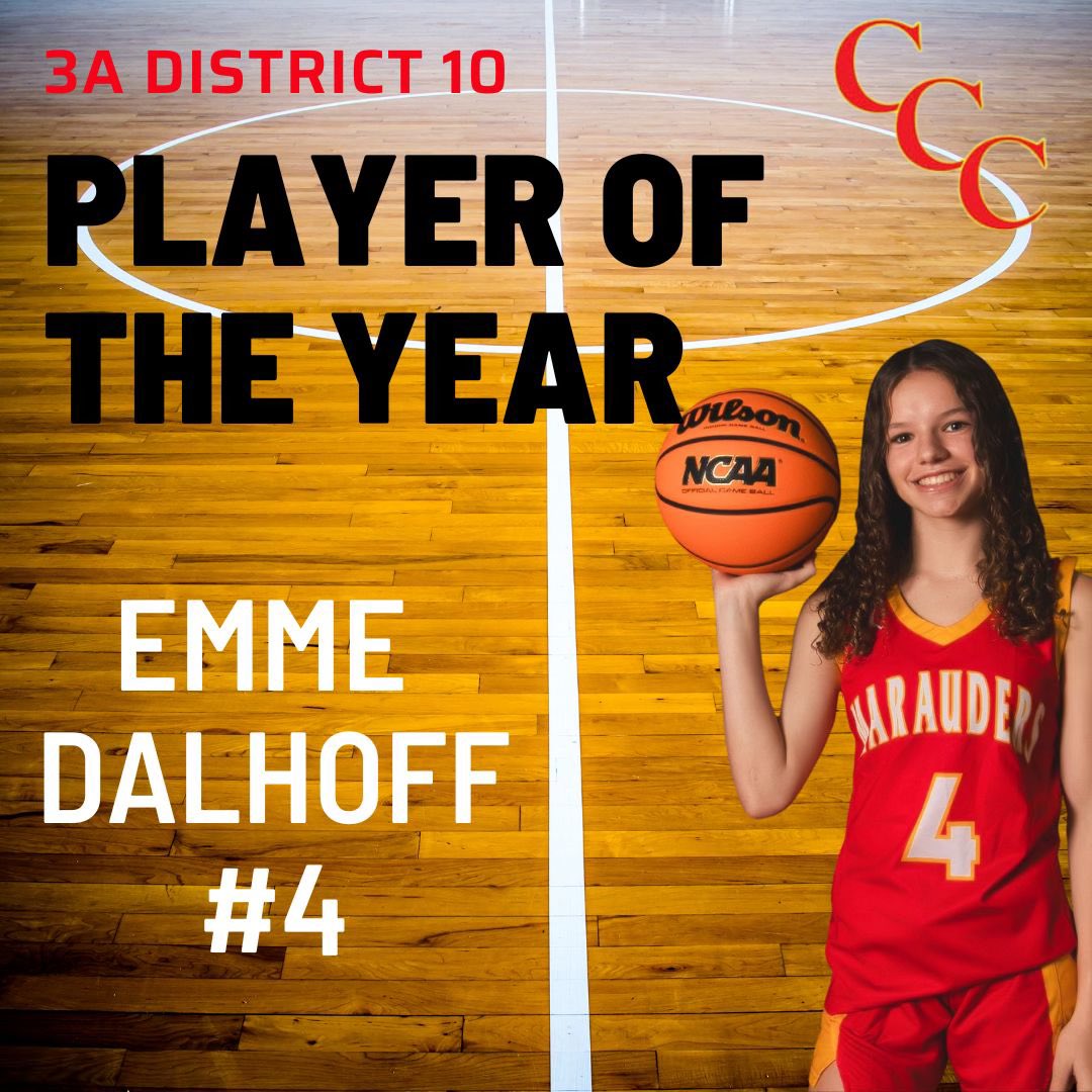 Honored to be selected as Player of the Year for our district. @CCCHoopsSteve @CCCMarauders @CoachQswader @coachgaulman