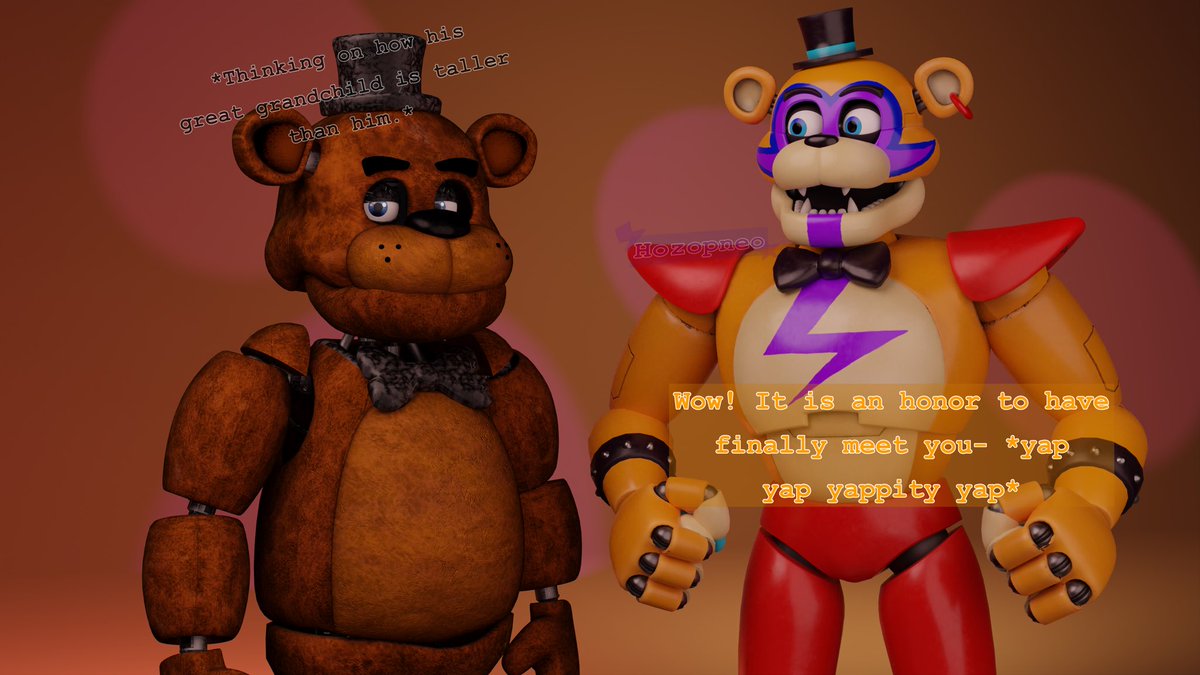 GlamFreddy finally meets his great grandpa :3

#Fnaf #Fnafsb #GlamrockFreddy #FreddyFazbear