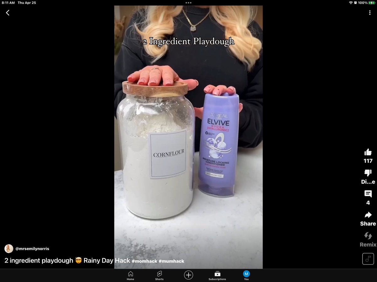 Septembers_Song's tweet image. 2 ingredient playdough 🤯 Rainy Day Hack #momhack #mumhack youtube.com/shorts/awfB1DV… via @YouTube