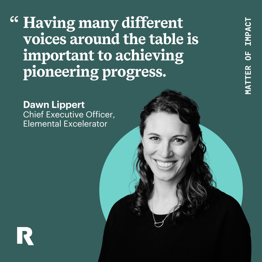 As a six-year-old environmental entrepreneur, Dawn Lippert fined her parents and siblings 25 cents every time they left on a light. Now as CEO and founder of Elemental Excelerator, she is focused on scaling transformative climate solutions. rockefellerfoundation.org/insights/grant… #MatterOfImpact