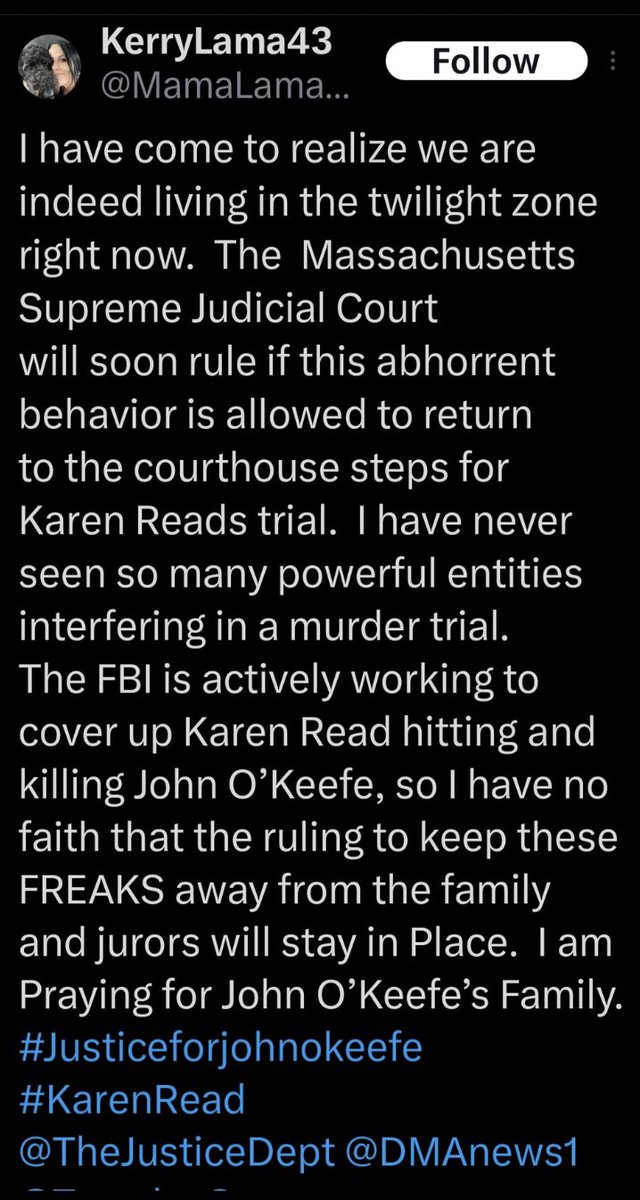 Just remember - the people who call us conspiracy theorists for believing evidence are the same people who think the FBI agreed to take part in a murder coverup with Karen Read and something called 'Turtleboy.'