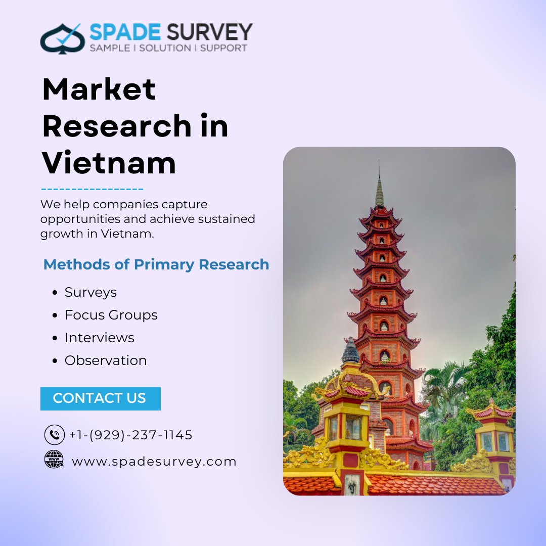 We develop high-impact Vietnam market research analyses and solutions tailored towards the specific needs, markets, and products of your business.
More info visit:bit.ly/4detvYB
#marketresearchCompany #marketresearch
#quantitativeresearch #quantitativeresearch