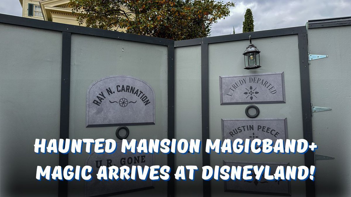 New MagicBand+ Magic Arrives Near Haunted Mansion at Disneyland
 buff.ly/4da126p

#Disneyland #HauntedMansion