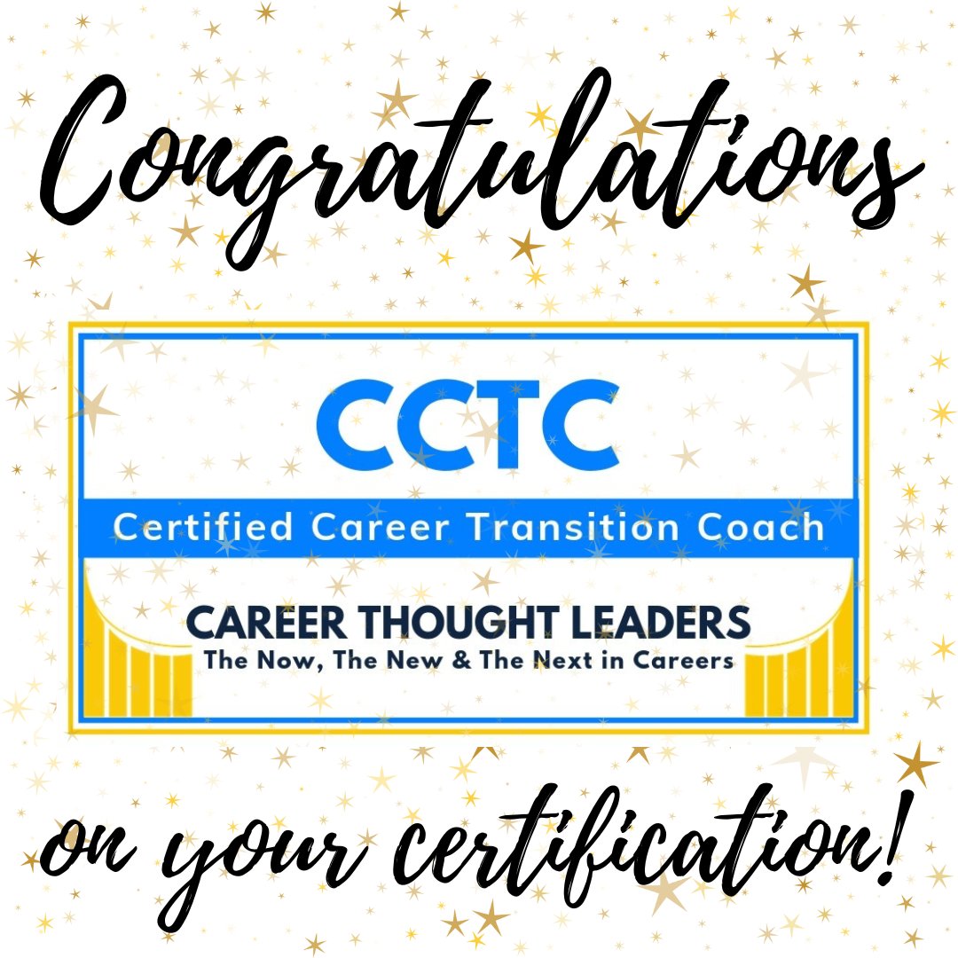 Congrats to 𝗡𝗮𝗻𝗰𝘆 𝗚𝗿𝗮𝗻𝘁, 𝗝𝗮𝗰𝗸𝗶𝗲 𝗱𝗮 𝗖𝗼𝘀𝘁𝗮, and 𝗗𝗲𝗯 𝗦𝗾𝘂𝗶𝗿𝗲 who earned the Certified Career Transition Coach credential from CTL!

vist.ly/33amb

#careerpros #getcertified #careertransition #careercoaching #certifiedcareercoach