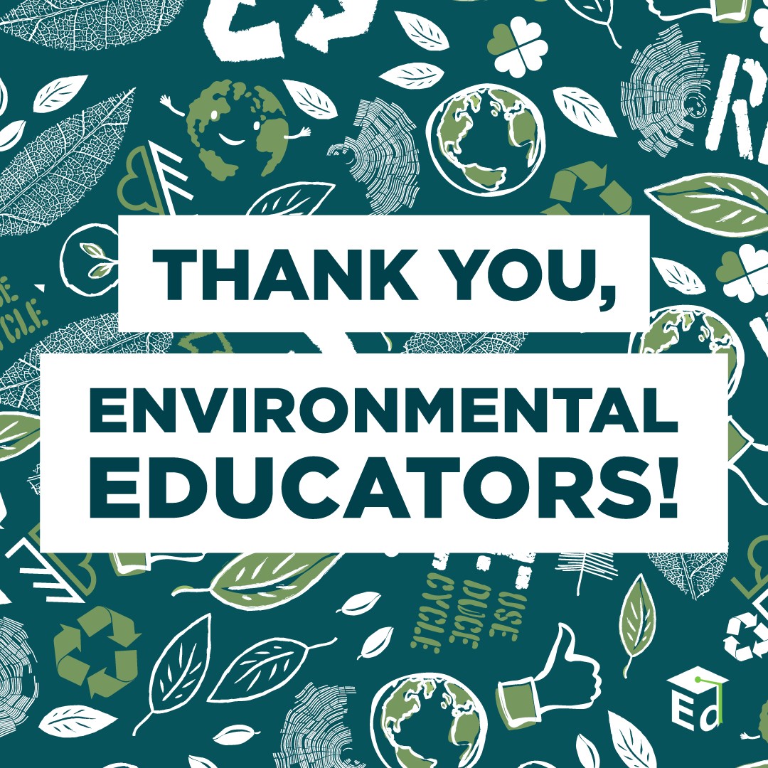 As we get ready to announce our 2024 @EDGreenRibbon Schools tomorrow, a shout-out to all the educators teaching about our environment &amp; inspiring students to make our planet cleaner &amp; greener! ♻️ 

#ThankYouThursday #EnvironmentalEducationWeek