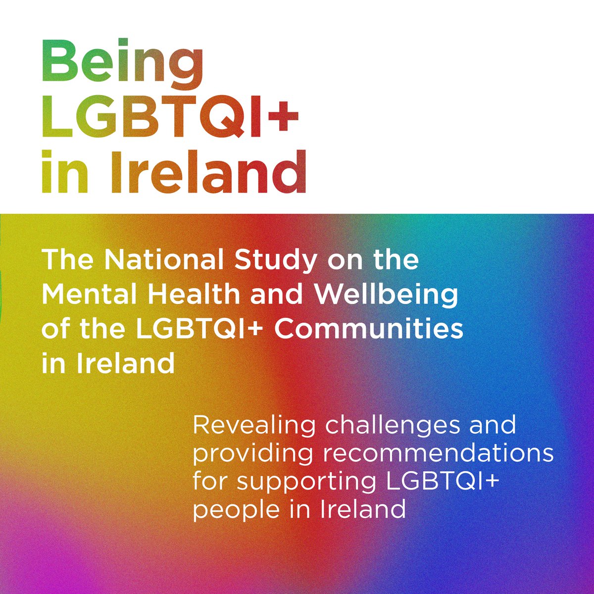 Today's report from @TCD_SNM and Belong To is the second iteration of the 2016 LGBTIreland Report and is the largest sample of LGBTQI+ participants with over 2,800 participants taking part in the study. Read more: tcd.ie/news_events/ar…