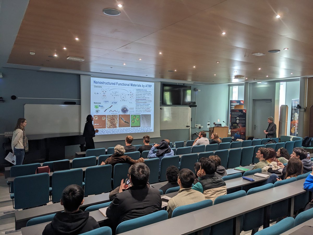 Today we have the great pleasure to have Prof. Krzysztof Matyjaszewski, @CNRSchimie fellow at the @IPCM_Sorbonne, with a lecture on how to obtain Nanostructured materials by ATRP. #polymer