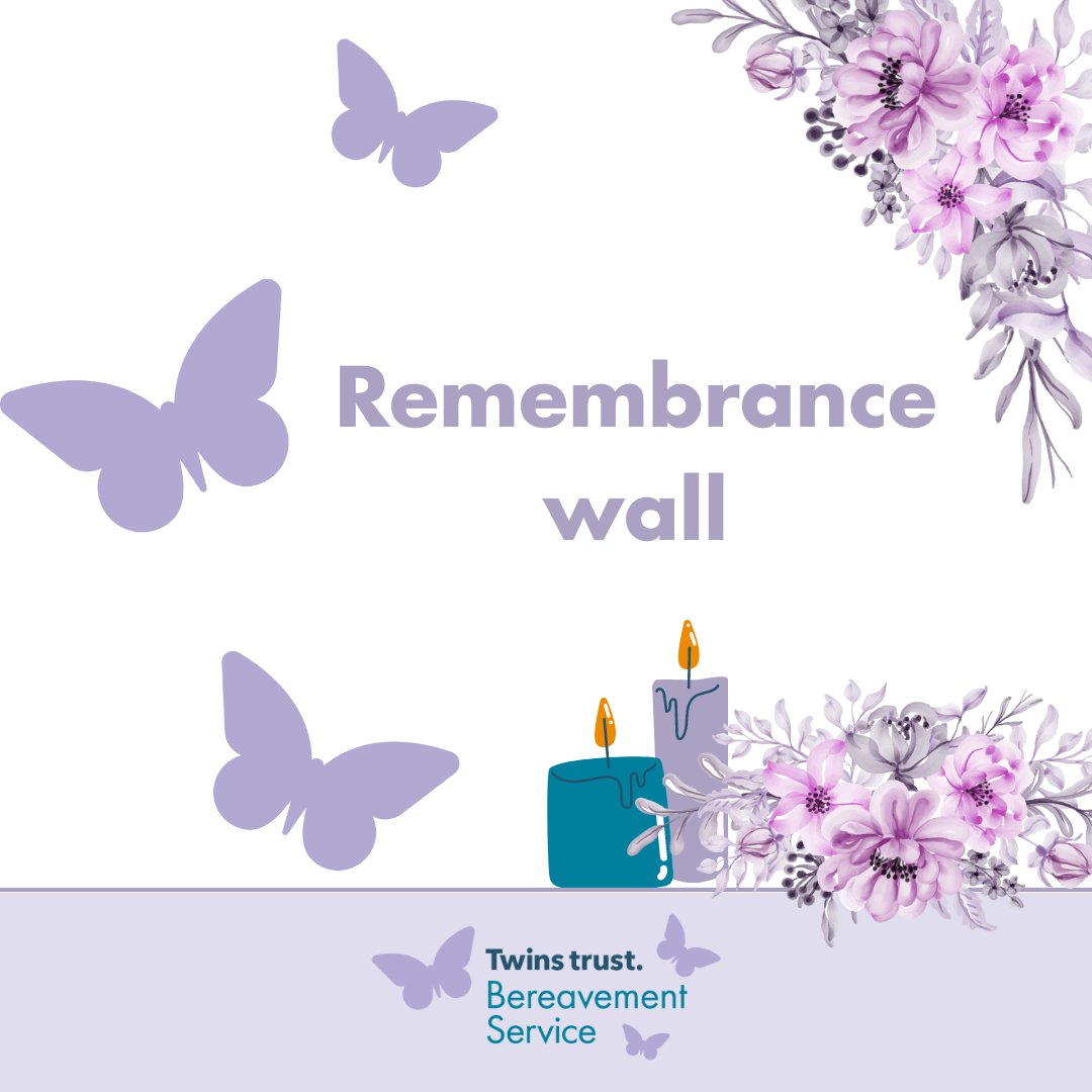 Please join us in remembering your twins and triplets.

If you would like to have your baby or babies shared on our remembrance wall, get in to touch via: twinstrust.org/bereavement/re…

#Bereavement #BabyLoss #StillBirth #Miscarriage #TFMR #SayTheirNames #BabyLossAwareness