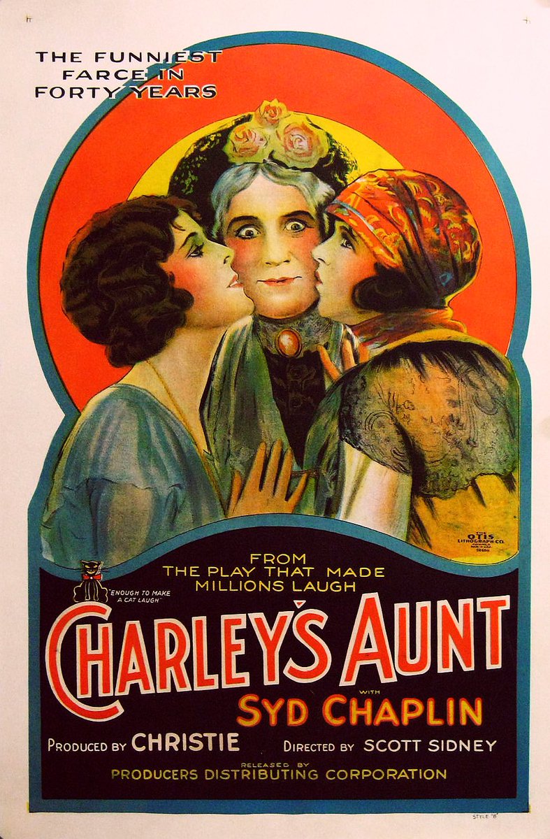 The Bioscope’s next screening brings another @BFI 35mm film print to @CinemaMuseum with Syd Chaplin starring in CHARLEY’S AUNT (1925) intro’d by Dave Glass, accompanied by Colin Sell - 7.30pm Wed. 1st May. Email kenbioscope@gmail.com now to reserve seats! cinemamuseum.org.uk/2024/kenningto…