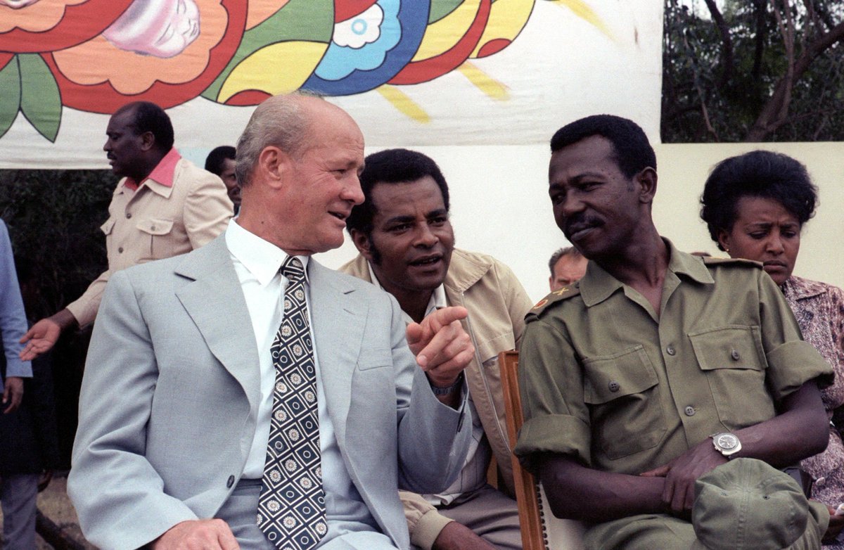 Pál Losonczi, Chairman of the Presidential Council of the People's Republic of Hungary in Ethiopia, September, 1980