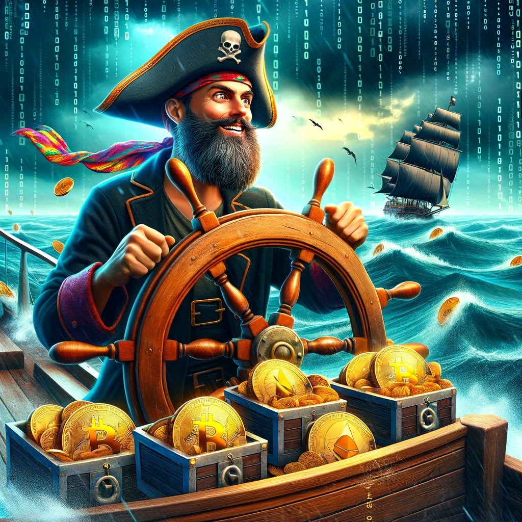 Ahoy! 🏴‍☠️ #Bitcoin sails through stormy seas! Despite a dip, the crypto world remains bullish 📈. BlackRock's Bitcoin ETF sees no new inflows, yet the market's eyes are on the horizon with upcoming U.S. regulations. Will this steer BTC towards calm waters or rougher tides?  #BTC