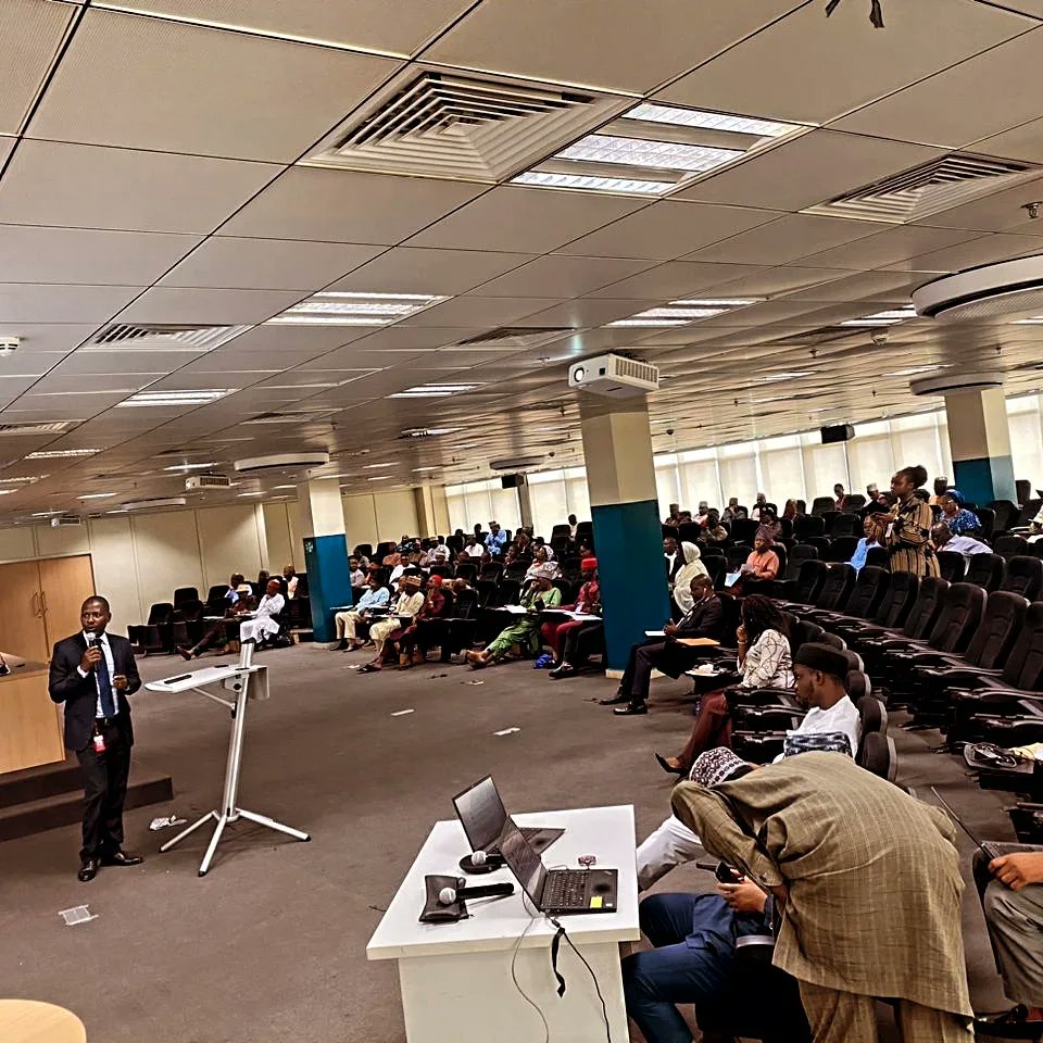 NERC Commissioner Consumer Affairs, Mrs Aisha Mahmud addresses participants at the ongoing Forum members training in Abuja. #Nerc #ComplaintsResolution #ForumOffice #Training