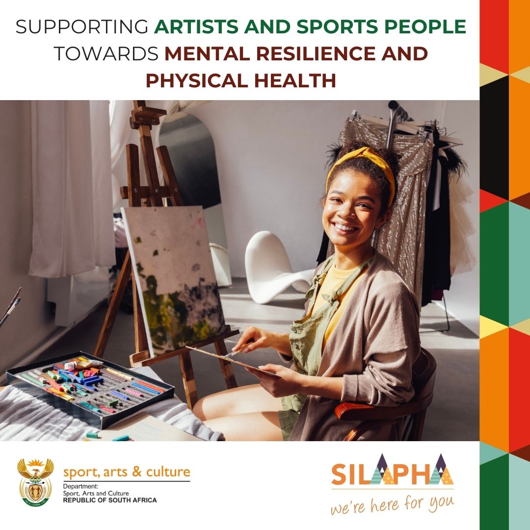 🌟 Join Silapha, a space dedicated to supporting artists and sportspeople on their journey to mental resilience and physical health. Sign up today at dsac.myhealth360.co.za/sign-up/?cid=c… and let's wash away barriers to wellbeing together! #Silapha #SilaphaWeAreHere4U 🏋️‍♀️🎨🌟