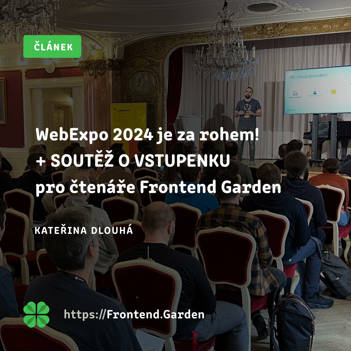 ✏️ Nový  článek:  pozvánka na #WebExpo + SOUTĚŽ O VSTUPENKU!

Máj letos není jen svátkem zamilovaných, ale i příznivců digitálního světa a webových technologií: poprvé nás čeká WebExpo v měsíci květnu. 🌸 #spoluprace

🔗 frontend.garden/clanky/co-nezm…