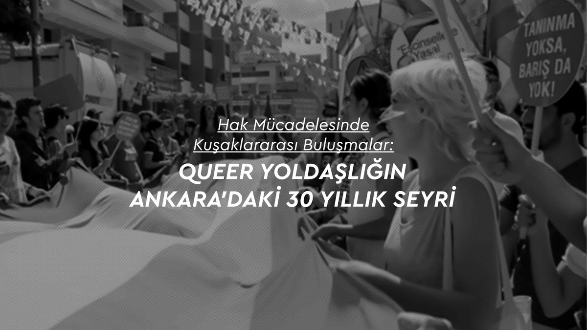 📌“Kuşaklararası Buluşmalar” serisinin son toplantısı: Queer Yoldaşlığın Ankara'daki 30 Yıllık Seyri 📌Hafıza Merkezi’nin düzenlediği etkinlik, 27 Nisan Cumartesi günü saat 16.00’da Ankara, Mülkiye Kültür Merkezi'nde gerçekleşecek. kaosgl.org/haber/kusaklar…