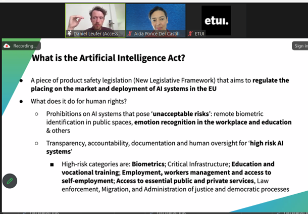 Is the AI Act truly effective for society and future-proof? Talking with Daniel Leufer @accessnow The framing skirts around responsibilities that companies should already be fulfilling, along with transparency measures for high-risk use cases.