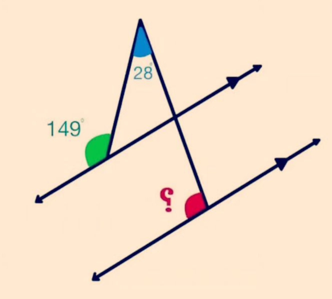 Nice question for you...💯💯💯.
Question:
Try to find the value of red angle?
#mathe.#Maths.#Algebra.#Geometry.#Calculus.#ProblemSolving.#test.#Exams.#puzzle.#Science.#evaluation.#solve.
#ریاضی.#ریاضیات.