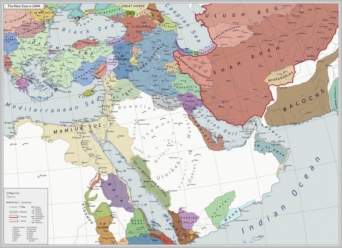 The Timurid Empire under Shahrukh was the last time most of Iranian people in Western and Central Asia were united under one stable and durable polity. 

With the demise of the Timurids and the rise of the Safavids the Iranian was split along sectarian and political lines.