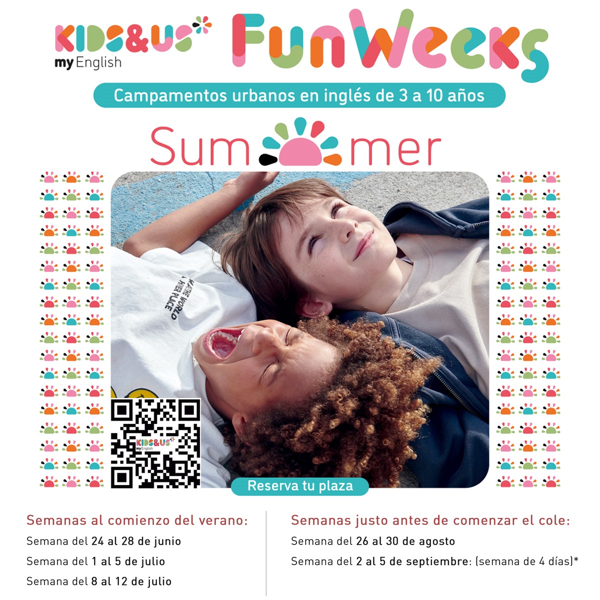 ¡Ya están aquí las Fun Weeks de verano! Nuestros campamentos urbanos en inglés cargados de diversión y aprendizaje. 
bit.ly/SummerFW

#campamentosdeverano #Summeractivities #logroño #actividadeseninglés #inglésparaniños