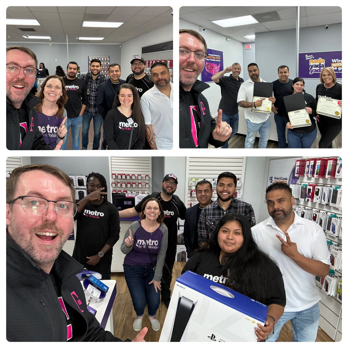 Great field visit with Totally Wireless group! Wow amazing performance by top teams for the year and last month! Thank you for all you do. Lets Go!