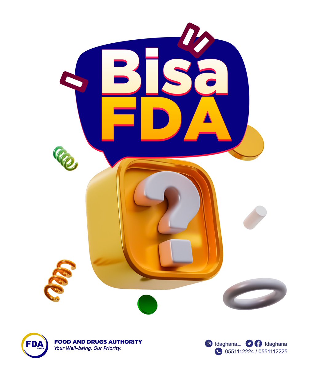 Do you have any question in line with our mandate? Ask us! 😃 #BisaFDA #FDAGhana2024 #FDACommunications