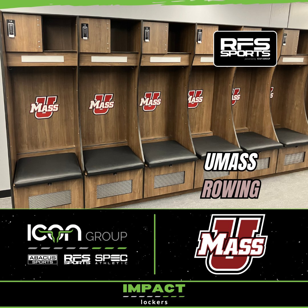 The Massachusetts rowing team utilizes lockers that are designed for athletes with #IMPACTLockers 🚣🔥

Looking for sports flooring installation? Find your local sales rep for more info: team-icon.com/#find-a-sales-…

#WeBuildICONs #IconicRooms