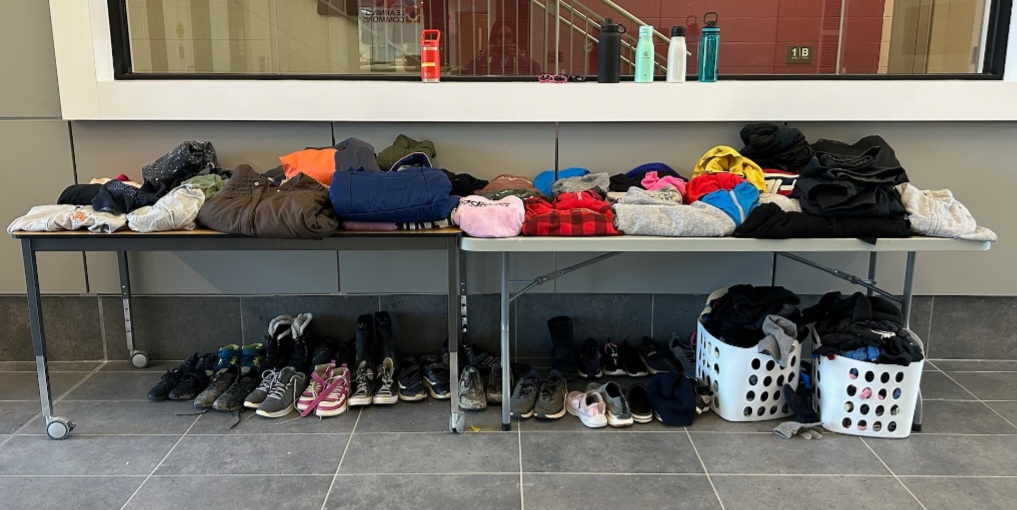 The number of student items in St. JB's Lost & Found is growing. Classes will be swinging by in the next few days in an effort to have said items claimed. All unclaimed items will be donated next month, so please encourage your child to look for any missing clothing items. :)