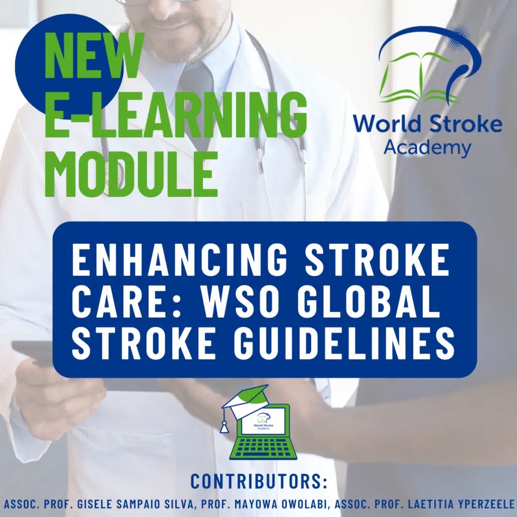 💪🏼Let’s keep enhancing stroke care together🧠 We are delighted to announce our new #eLearning module: 📝@WorldStrokeOrg Global Stroke Guidelines 🌎: 💉Acute management 💊2ry prevention 🚶‍♀️Rehab & life after stroke ✍️Check here⤵️ world-stroke-academy.org/courses/enhanc…